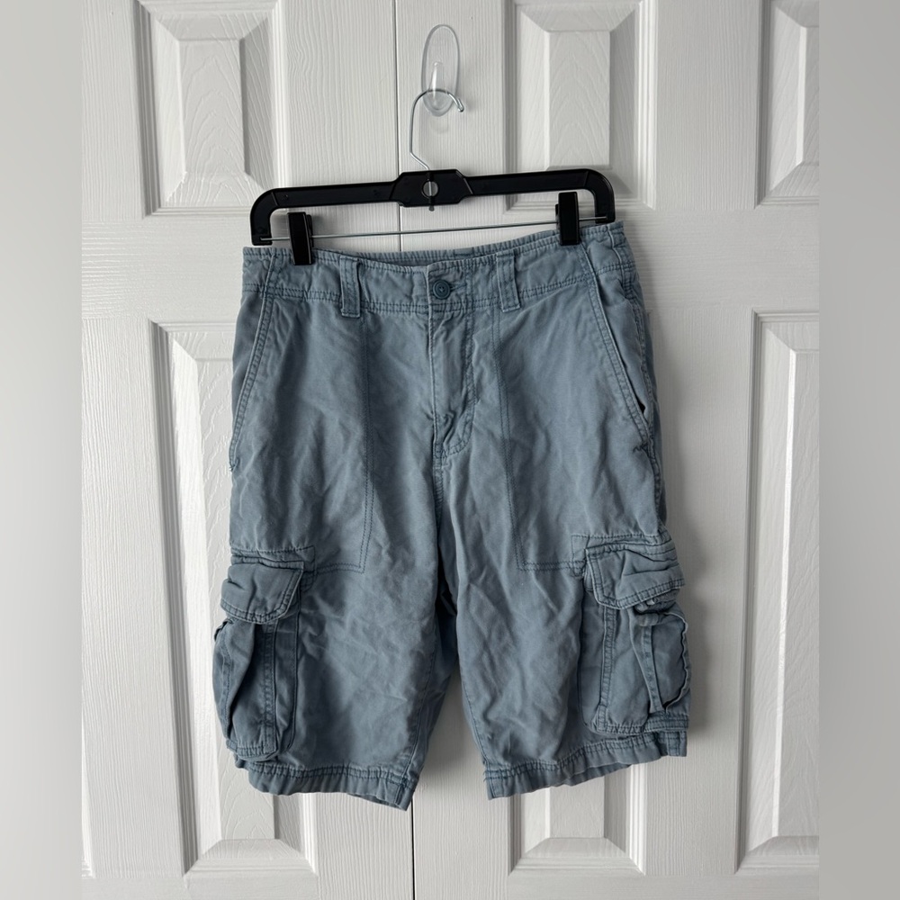 Goodfellow & Co Men’s Cargo Shorts Slate Blue Size 28 Business Casual Utility